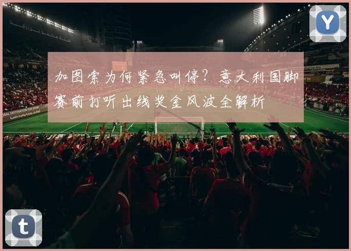 加图索为何紧急叫停？意大利国脚赛前打听出线奖金风波全解析
